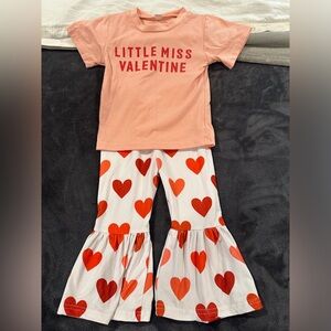 Girl toddler valentines day outfit